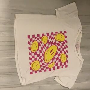 Girls Moa Moa design shirt sleeve top